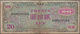 Japan: Allied Military Command Set With 20 Yen ND(1945), Letter "B" In Underprint With Serial Number - Japan