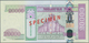 Delcampe - Mongolia / Mongolei: Highly Rare Specimen Set With 9 Banknotes Comprising 10 And 20 Tugrik 2011 Spec - Mongolei