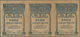 Russia / Russland: Transcaucasia - Commissariat Uncut Sheet Of 3 Notes 1 Ruble 1918, P.S601 In Perfe - Russie