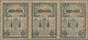 Russia / Russland: Transcaucasia - Commissariat Uncut Sheet Of 3 Notes 1 Ruble 1918, P.S601 In Perfe - Russland