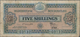 Solomon Islands: The Government Of The British Solomon Islands 5 Shillings 1921, P.1, Extraordinary - Salomons