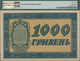 Ukraina / Ukraine: Set With 3 Banknotes Comprising 100 And 1000 Hryven 1918 P.22a, 24, Both PMG Grad - Ukraine