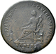 Traian (98 - 117): Æ-Sesterz, 26,87 G, Cohen 157, Dunkelbraune Patina, Minimal Korrodiert, Sehr Schö - Die Antoninische Dynastie (96 / 192)