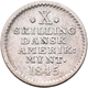 Dänisch-Westindien: (seit 1917 U.S. Virgin Islands) Christian VIII. 1839-1848: 10 Skilling 1845. KM# - Antillen