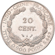 Franz. Indochina: 20 Cent. 1887, KM# 3. Seltener Jahrgang, Auflage Nur 250.000 Stück, Kratzer, Fast - Autres & Non Classés