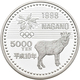 Japan: Olympische Winterspiele Nagano 1998: Set 3 X 500 Yen CN Münzen Plus 3 X 5.000 Yen Silber Münz - Japon