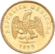Mexiko: 1 Peso 1892 Mo M. KM# 410.5. 1,69 G, 875/1000 Gold. Vorzüglich. - Mexico