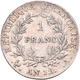 Frankreich: 1. Republik - Konsulat 1799-1804, Napoleon I. Als Konsul: 1 Franc AN 12 A Paris (1803-18 - Andere & Zonder Classificatie