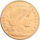 Frankreich - Anlagegold: 3. Republik 1870-1940: Lot 2 Goldmünzen: 20 Francs 1912 (Hahn / Marianne), - Autres & Non Classés