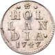 Niederlande: Provinz Holland 1581-1795: Duit 1747. HOL LAN DIA 1747. 3,20 G Silber. KM# 80a. Sehr Sc - 1795-1814 : Protectorat Français & Napoléonien