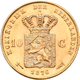 Delcampe - Niederlande - Anlagegold: Lot 4 Goldmünzen: 10 Gulden 1876 (2x), 1917 Und 1932. Jede Münze Wiegt 6,7 - Zilveren En Gouden Munten