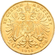 Österreich - Anlagegold: Lot 6 Goldmünzen: 3 X 10 Kronen 1897, 1908, 1911; 2 X 20 Kronen 1903, 1915; - Oesterreich