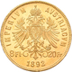 Delcampe - Österreich - Anlagegold: Lot 6 Goldmünzen: 3 X 10 Kronen 1897, 1908, 1911; 2 X 20 Kronen 1903, 1915; - Oesterreich