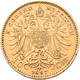 Delcampe - Österreich - Anlagegold: Lot 6 Goldmünzen: 3 X 10 Kronen 1897, 1908, 1911; 2 X 20 Kronen 1903, 1915; - Oesterreich