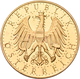 Österreich - Anlagegold: 1. Republik Bis 1945: 100 Schilling 1927, Edelweiss, KM# 2842, Friedberg 52 - Oostenrijk