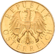 Österreich - Anlagegold: 1. Republik Bis 1945: 25 Schilling 1931, Edelweiss, KM# 2841, Friedberg 521 - Oostenrijk