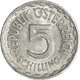Österreich: 2. Republik Ab 1945: 5 Schilling 1957, Seltener Jahrgang, KM# 2879, Fast Vorzüglich. - Autriche