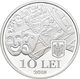 Rumänien: 10 Lei 2018, 100. Geburtstag Radu Beligan. KM# N.b. 31,103 G (1 OZ), 999/1000 Silber. Aufl - Roemenië