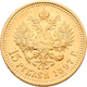 Russland - Anlagegold: Nikolaus II. 1894-1917: Lot 4 Goldmünzen: 5 Rubel 1899; 7,5 Rubel 1897; 10 Ru - Russie