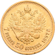 Delcampe - Russland - Anlagegold: Nikolaus II. 1894-1917: Lot 4 Goldmünzen: 5 Rubel 1899; 7,5 Rubel 1897; 10 Ru - Russia