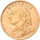 Delcampe - Schweiz - Anlagegold: Lot 5 Goldmünzen: 1 X 10 Franken 1922; 2 X 20 Franken 1889 + 1896 (Helvetia) S - Autres & Non Classés