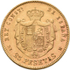 Spanien - Anlagegold: Alfonso XII. 1874-1885: 25 Pesetas 1877 (1877), Gold 900/1000; 8,04 G, Friedbe - Autres & Non Classés
