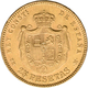 Spanien - Anlagegold: Alfonso XII. 1874-1885: 25 Pesetas 1879 (1879), Gold 900/1000; 8,07 G, Friedbe - Autres & Non Classés