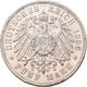 Anhalt: Friedrich II. 1904-1918: 5 Mark 1896, Zum 25-jährigen Regierungsjubiläum, Auflage 10 Tsd. Ex - Taler & Doppeltaler