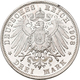 Baden: Friedrich II. 1907-1918: 3 Mark 1908 G, Jaeger 39, Feine Haarlinien, Polierte Platte. - Taler En Doppeltaler