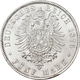 Bayern: Ludwig II. 1864-1886: 5 Mark 1876 D, Jaeger 42, Prachtexemplar, Fast Stempelglanz. - Taler En Doppeltaler