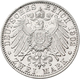 Sachsen-Meiningen: Georg II. 1866-1914: 2 Mark 1902 D, Bart Berührt Perlkreis, Jaeger 151a, Zaponier - Taler & Doppeltaler