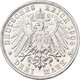 Sachsen-Meiningen: Georg II. 1866-1914: 3 Mark 1908 D, Jaeger 152, Haarlinien, Minimal Berieben, Pol - Taler Et Doppeltaler