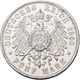 Sachsen-Meiningen: Georg II. 1866-1914: 5 Mark 1902 D, Bart Berührt Perlkreis, Jaeger 153a, Kratzer, - Taler Et Doppeltaler