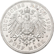 Sachsen-Meiningen: Georg II. 1866-1914: 5 Mark 1908 D, Bart Berührt Perlkreis Nicht, Jaeger 153b, Kr - Taler Et Doppeltaler