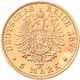 Württemberg: Karl 1864-1891: 5 Mark 1877 F, Jaeger 291. 1,99 G, 900/1000 Gold. Kleine Kratzer, Sehr - Gouden Munten