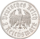 Drittes Reich: 2 Reichsmark 1933 F, Luther, Jaeger 352. Minimal Berieben, Zaponiert, Polierte Platte - Autres & Non Classés