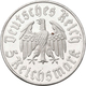 Drittes Reich: 5 Reichsmark 1933 F, Luther, Jaeger 353, Leicht Berieben, Polierte Platte. - Andere & Zonder Classificatie