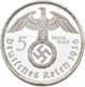 Drittes Reich: 5 Reichsmark 1936 F. Hindenburg Mit Hakenkreuz, Jaeger 367. Minimal Berieben, Zaponie - Andere & Zonder Classificatie
