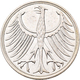 Bundesrepublik Deutschland 1948-2001: 5 DM Kursmünze 1958 J Als Belegstück !!!, Kein Echtes Exemplar - Autres & Non Classés