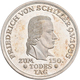 Bundesrepublik Deutschland 1948-2001: 5 DM 1955 F, Friedrich Schiller, Jaeger 389. Minimal Berieben, - Autres & Non Classés