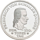Bundesrepublik Deutschland 1948-2001: 5 DM 1955 F, Friedrich Schiller, Jaeger 389. Zaponiert, Berieb - Autres & Non Classés