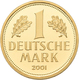 Bundesrepublik Deutschland 1948-2001 - Goldmünzen: Goldmark 2001 D (München), Jaeger 481, In Origina - Other & Unclassified