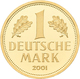 Bundesrepublik Deutschland 1948-2001 - Goldmünzen: Goldmark 2001 J (Hamburg), Jaeger 481, In Origina - Other & Unclassified