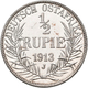 Deutsch-Ostafrika: Wilhelm II. 1888-1918: DOA / Deutsch-Ostafrika: ½ Rupie 1913 J, Jaeger 721. Berie - Afrique Orientale Allemande