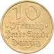 Delcampe - Danzig: Typensammlung Danzig, Dabei: 10 Pfennig 1920 Eisen; 8-Münzen-Set 1923 (1 Pf. - 5 Gulden); 6- - Autres & Non Classés