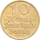 Delcampe - Danzig: Typensammlung Danzig, Dabei: 10 Pfennig 1920 Eisen; 8-Münzen-Set 1923 (1 Pf. - 5 Gulden); 6- - Sonstige & Ohne Zuordnung