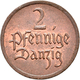 Delcampe - Danzig: Typensammlung Danzig, Dabei: 10 Pfennig 1920 Eisen; 8-Münzen-Set 1923 (1 Pf. - 5 Gulden); 6- - Autres & Non Classés