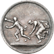 Delcampe - Medaillen Alle Welt: Lot 4 Stück: Silbergußmedaillen (Whistmarken) Von Loos (signiert Mit L Bzw. Loo - Ohne Zuordnung