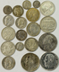 Belgien: Kleines Lot 19 Silbermünzen 1847-1959, Dabei Auch Congo 5 Francs 1896 Und Utrecht 1/4 Gulde - Autres & Non Classés