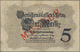 Delcampe - Deutschland - Deutsches Reich Bis 1945: Lot Mit 5 Banknoten, Alle Aus Laufender Serie Und Nachträgli - Sonstige & Ohne Zuordnung